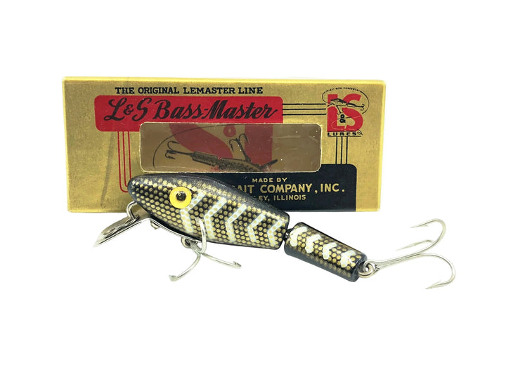 L & S Bass Master Model 15, Color #44 Black Body/White Bars Color w/Box