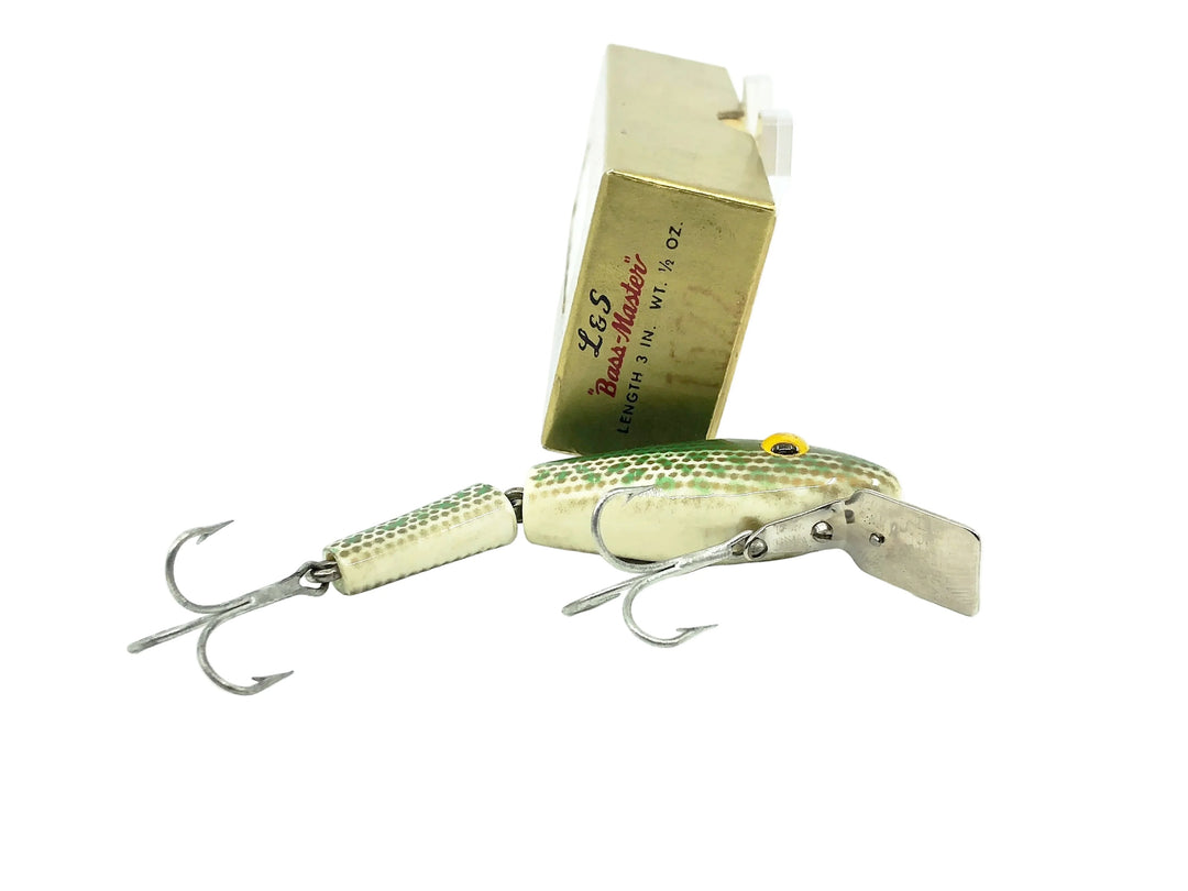 L & S Bass Master Model 15, Color #22 White Belly/Green Back and Speckles Color w/Box