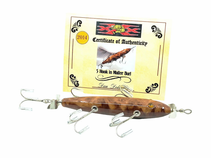 Musky Dan (XXX Lures) 5 Hook Lure, Malle Burl w/COA