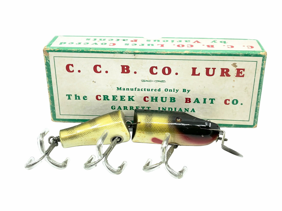 Creek Chub Jointed Striper Pikie 6800, #01 Natural Perch Color w/Box - Great Condition
