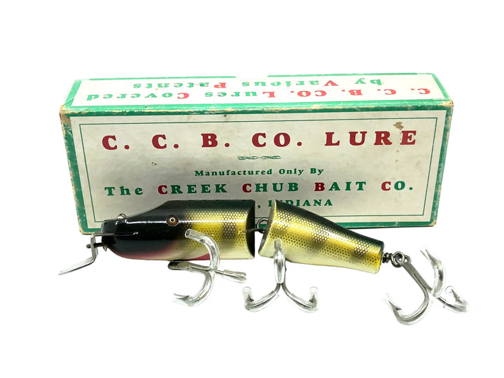 Creek Chub Jointed Striper Pikie 6800, #01 Natural Perch Color w/Box - Great Condition