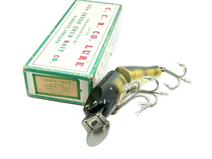 Creek Chub Jointed Striper Pikie 6800, #01 Natural Perch Color w/Box - Great Condition