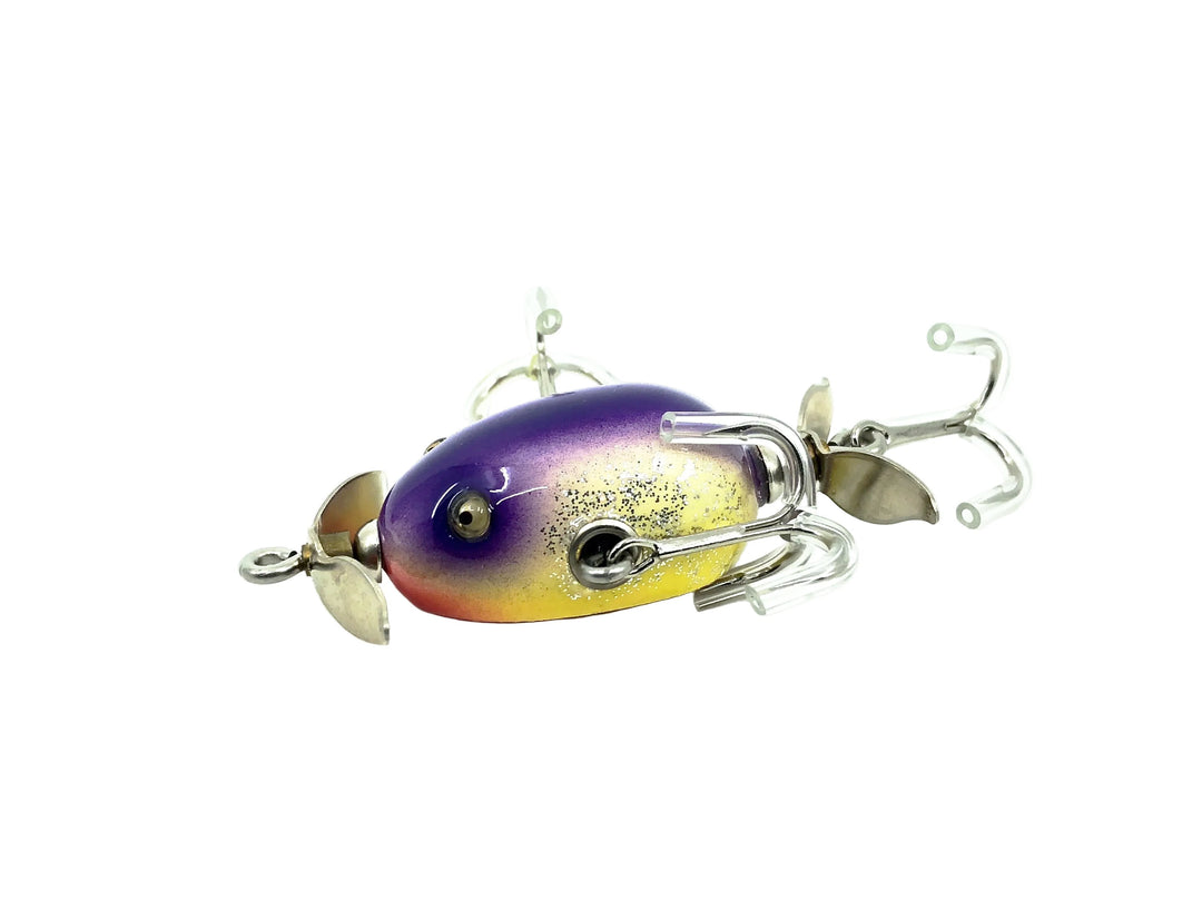 Musky Dan (XXX Lures) Kent Frog, Dark Purple Flitter Color