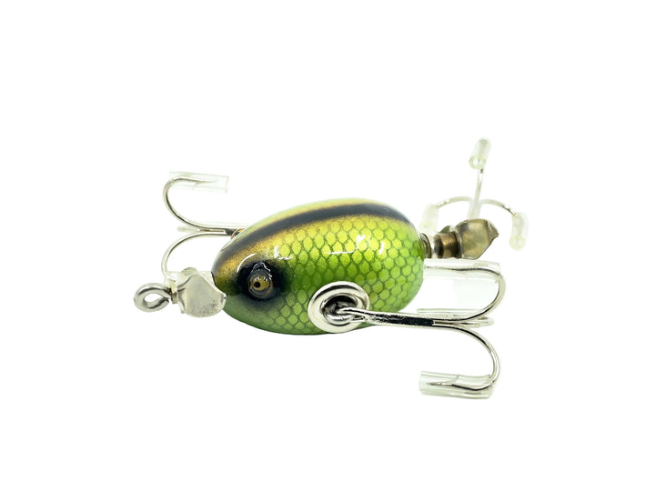 Musky Dan (XXX Lures) Kent Frog, Green Scale/Black Back Color