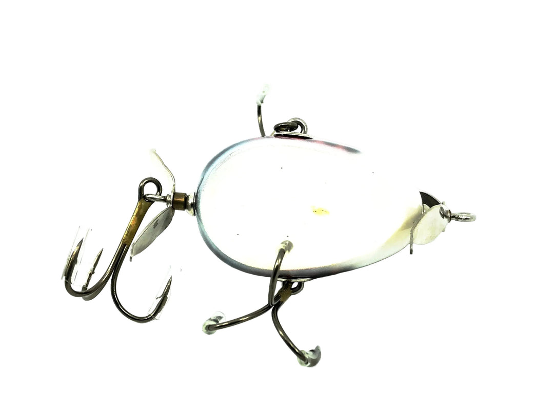 Musky Dan (XXX Lures) Kent Frog, White Head/Red & Black Bars Color w/COA