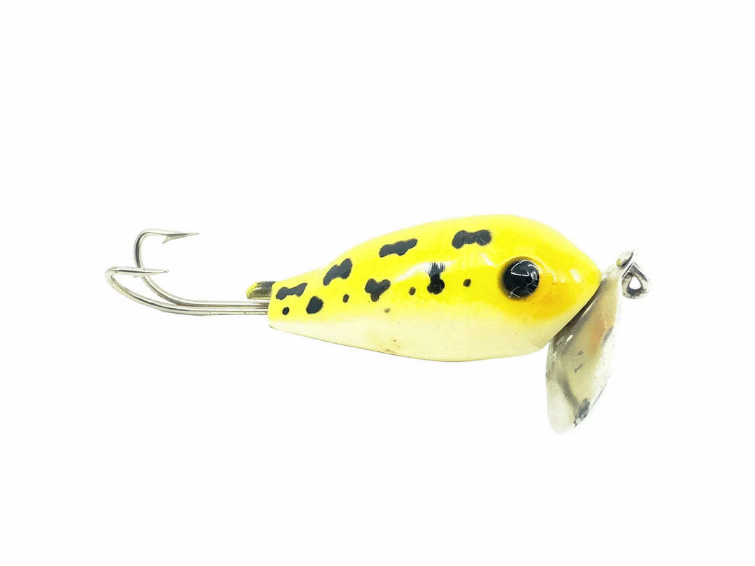 Arbogast Weedless Jitterbug, Frog/White Belly Color