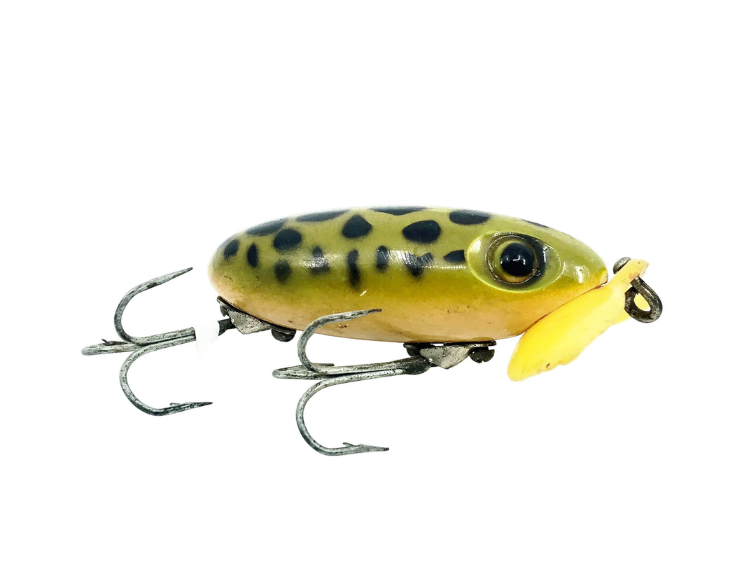 Arbogast Plastic Lip Jitterbug 1940's WWII Era Frog Color - War Bug!