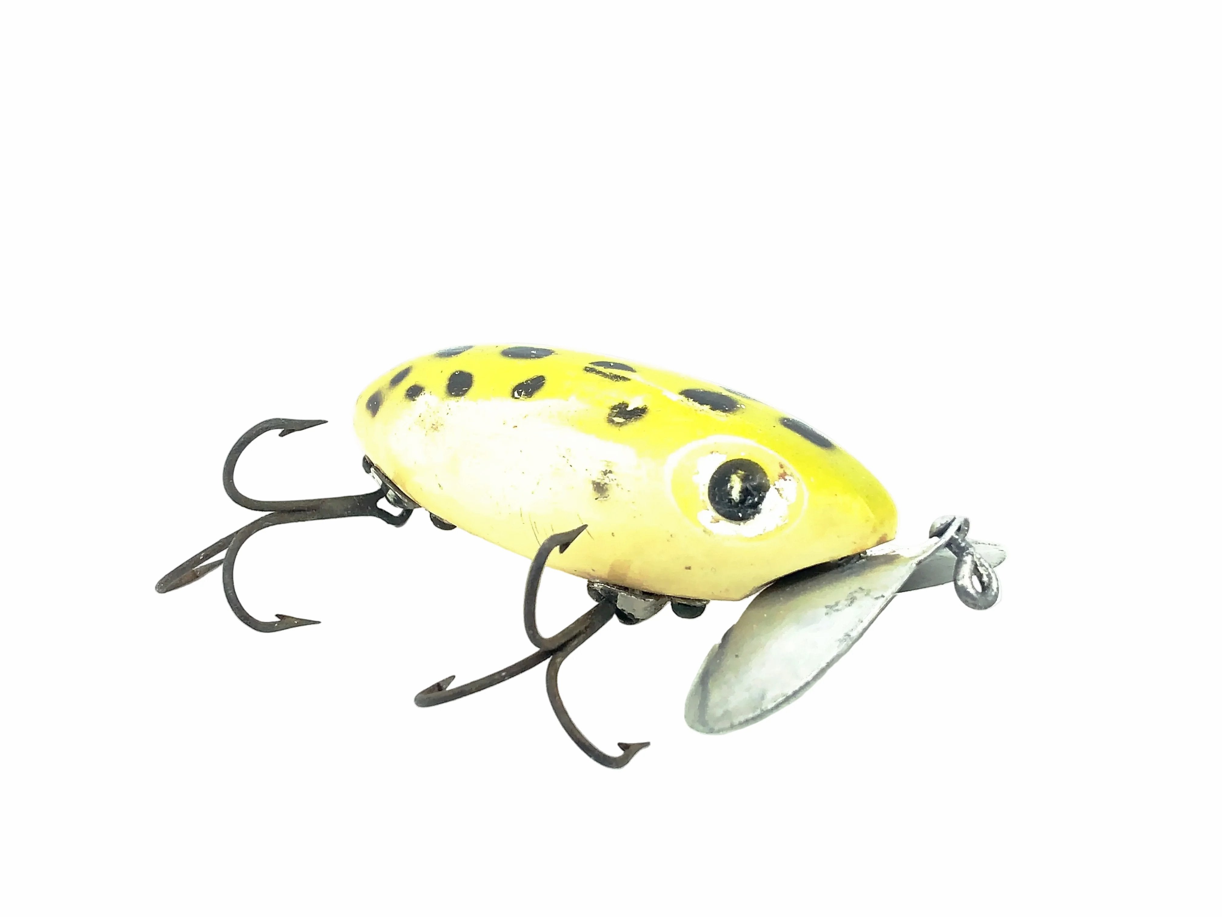 Arbogast Jitterbug 5/8oz, #06 Frog/White Belly Color, Vintage Bugged-E ...