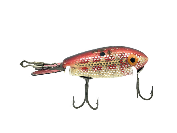 Wooden Bomber 300 Series, #84 Metascale Red Back Shad Color