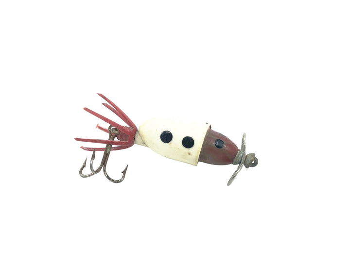 Pat's Fishing Tackles Spin-Nik, White/Maroon Color