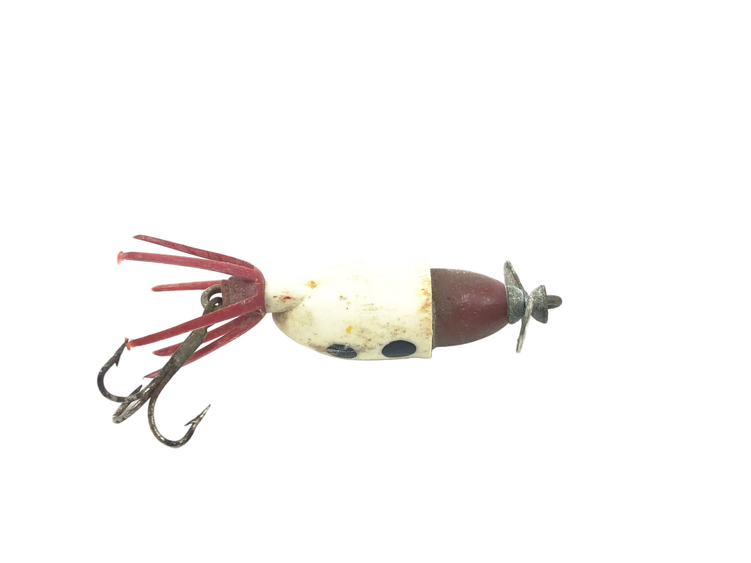 Pat's Fishing Tackles Spin-Nik, White/Maroon Color