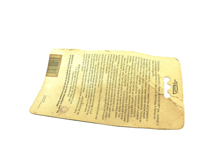 Rebel Blackstar Minnow, X Red Color on Card
