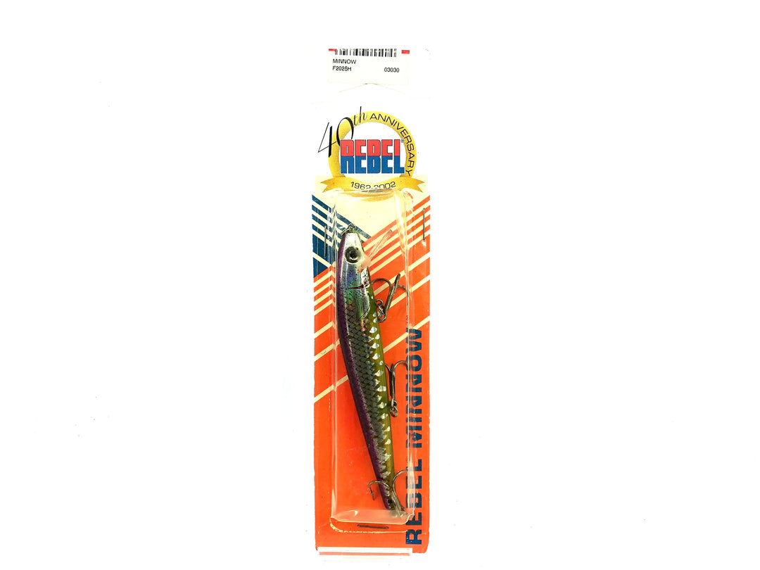 Rebel 40th Anniversary Minnow F2025H, Holographic Purple Color on Card