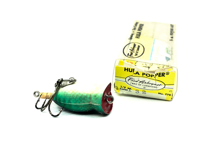 Arbogast Hula Popper 770, #132 Baby Bass Color with Box