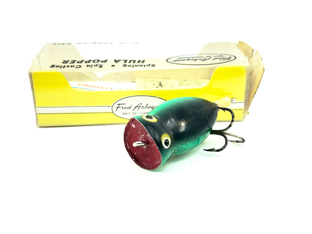 Arbogast Hula Popper 770, #132 Baby Bass Color with Box