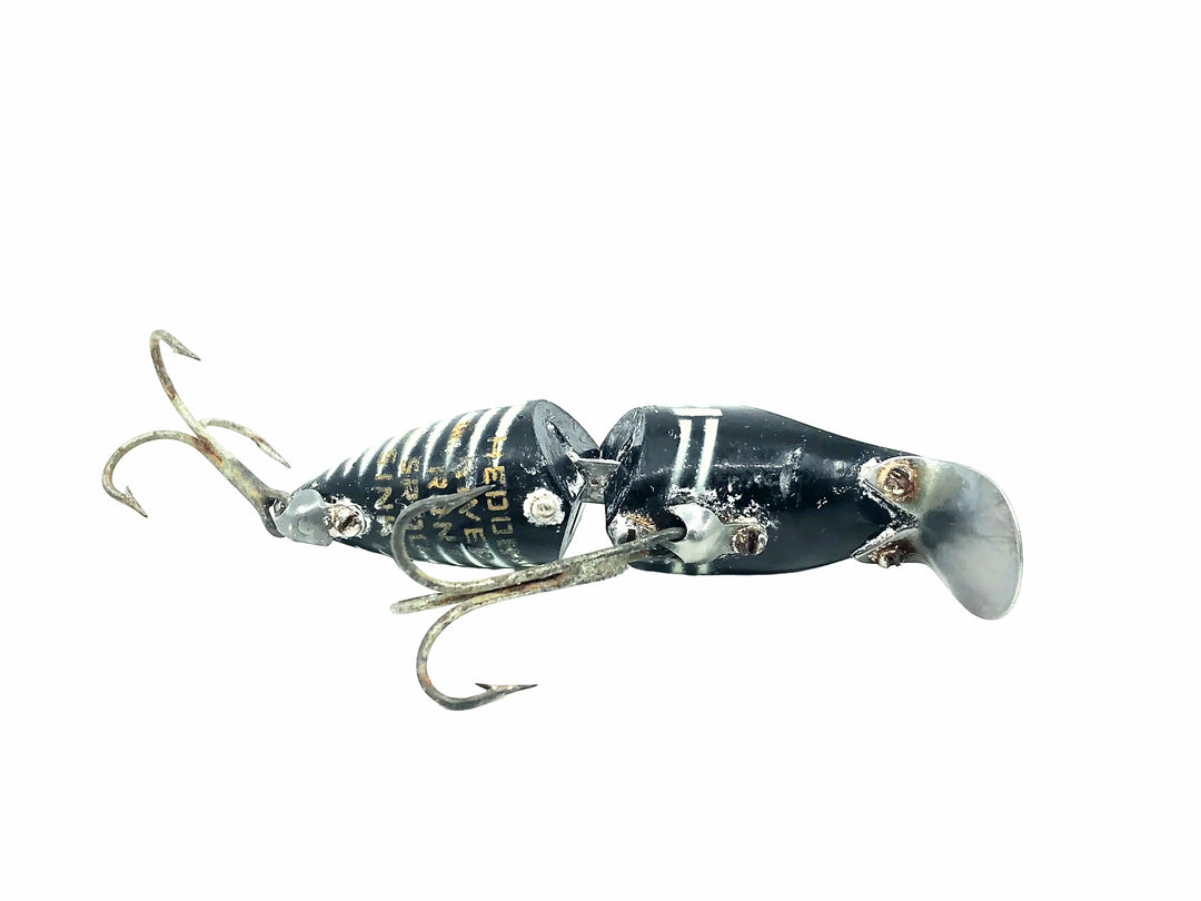 Heddon Jointed River Runt Spook Sinker 9330-XBW Black Shore Minnow Color