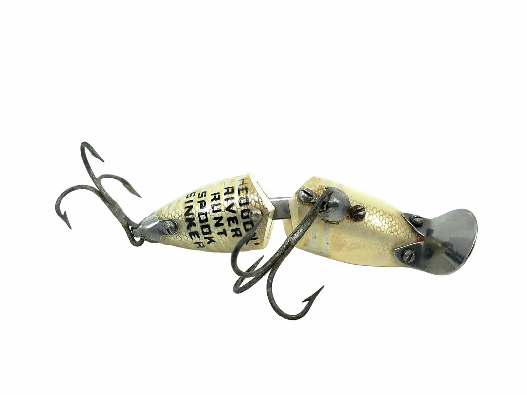Heddon Jointed River Runt Spook Sinker 9330-XRW White Shore Minnow Color
