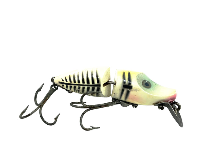 Heddon Jointed River Runt Spook Sinker 9330-XBP Pearl & Black Shore Minnow Color
