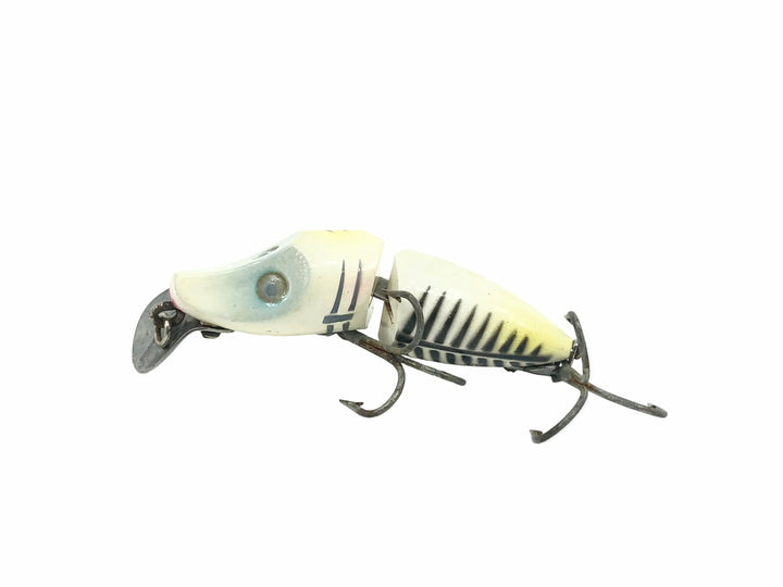 Heddon Jointed River Runt Spook Sinker 9330-XBP Pearl & Black Shore Minnow Color