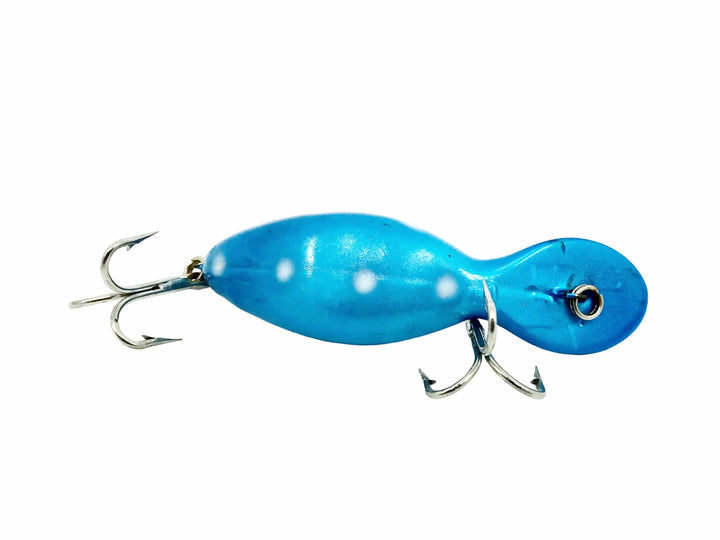 Heddon Tadpolly Spook, BLW Blue White Spots Color
