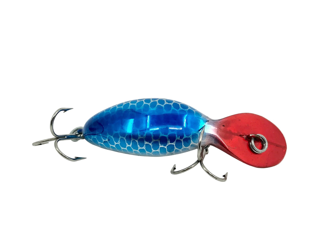 Heddon Tadpolly Spook, NBRH Nickel Blue Readhead Color