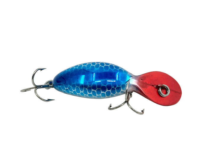 Heddon Tadpolly Spook, NBRH Nickel Blue Readhead Color
