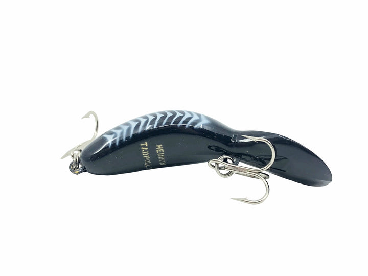 Heddon Tadpolly Spook, XBW Black and White Shore Minnow (No Eye Version)