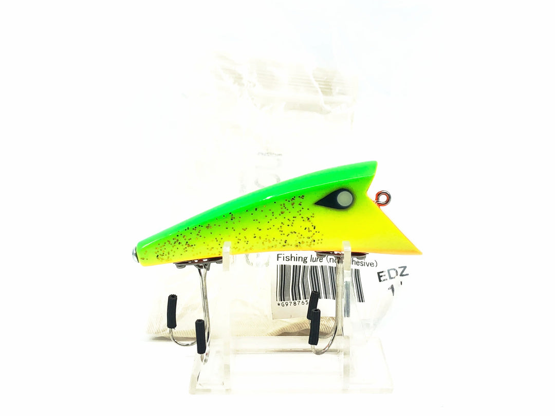 Japanese Nobite Topwater "Hedd Plug" Lure, White/Red Color in Bag