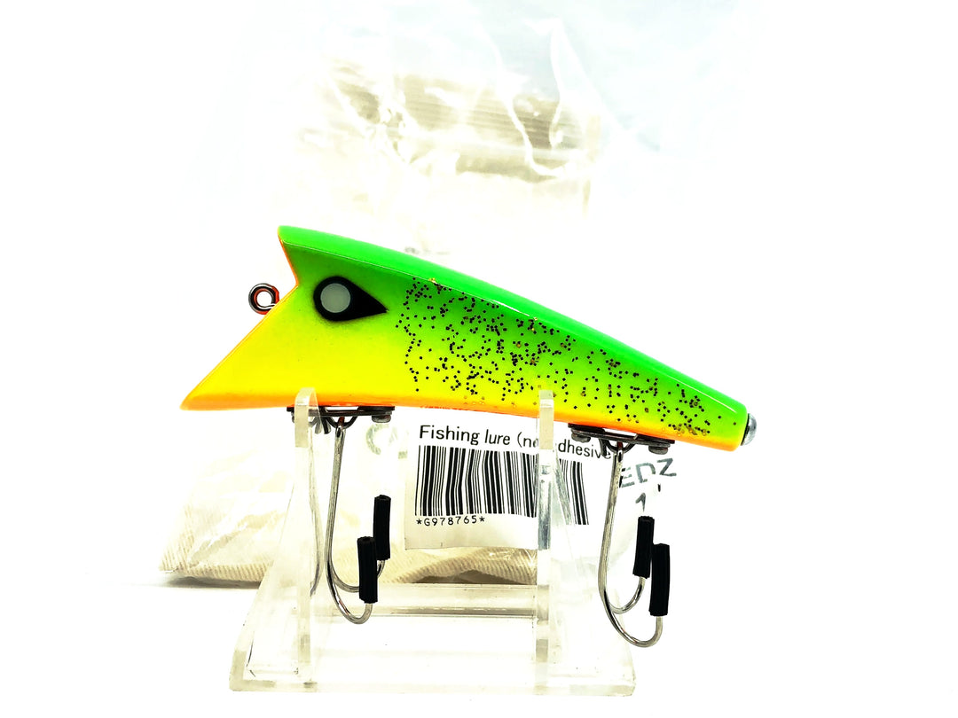 Japanese Nobite Topwater "Hedd Plug" Lure, White/Red Color in Bag