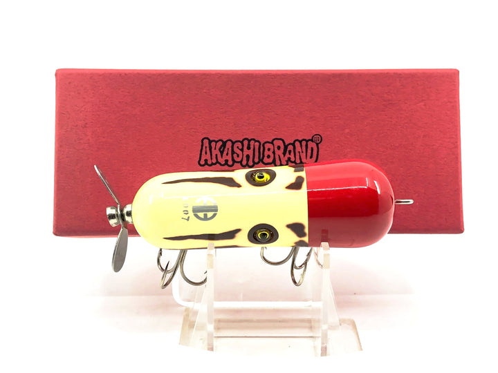 Akashibrand Torpedo, Red Head/White & Stripes Color Japanese Lure w/Box