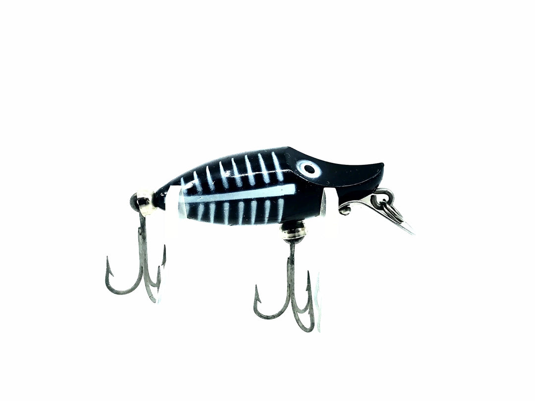 Heddon Tiny River Runt 350 XBW Black Shore Minnow Color - Great Condition!