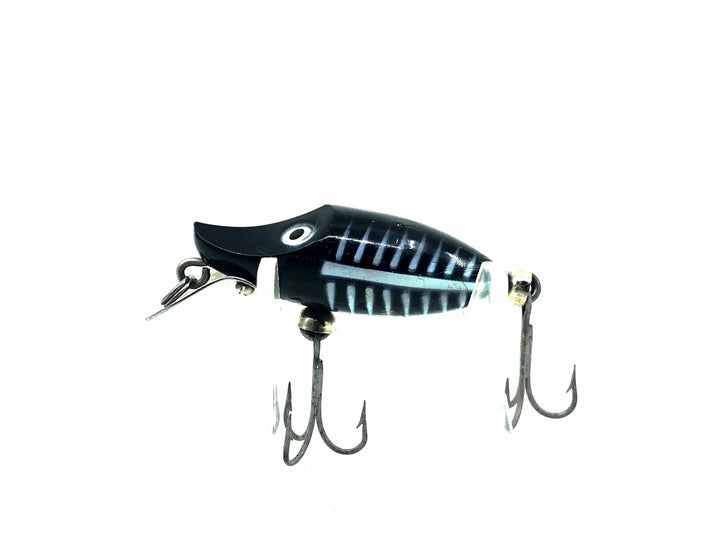 Heddon Tiny River Runt 350 XBW Black Shore Minnow Color - Great Condition!