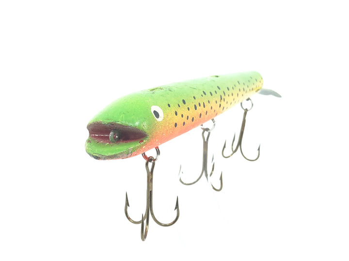 Bobbie 8 1/2" Jerk Bait, Repainted Rainbow Trout Color