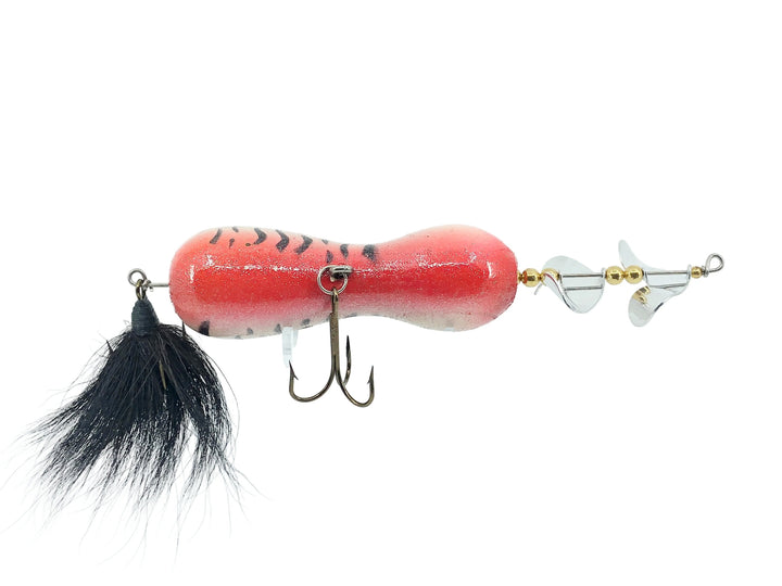 Len Hartman Musky Bug Spinner, Coachdog Color Wooden w/Wear