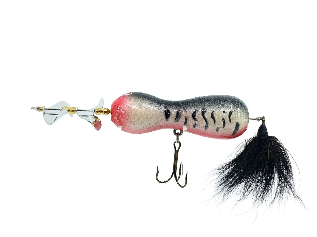 Len Hartman Musky Bug Spinner, Coachdog Color Wooden w/Wear
