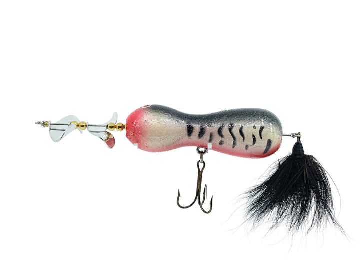 Len Hartman Musky Bug Spinner, Coachdog Color Wooden w/Wear
