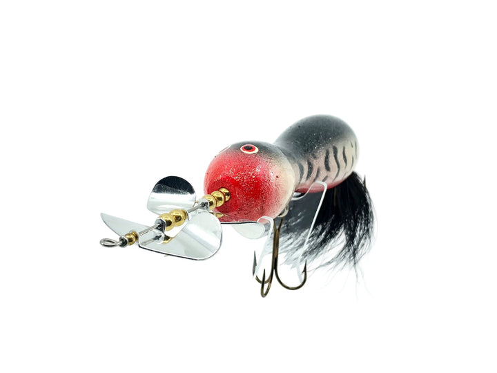 Len Hartman Musky Bug Spinner, Coachdog Color Wooden w/Wear