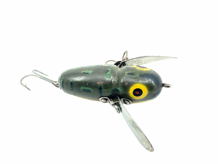 Heddon Wooden Crazy Crawler 2100 BF Bullfrog Color