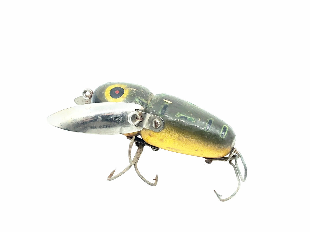Heddon Wooden Crazy Crawler 2100 BF Bullfrog Color