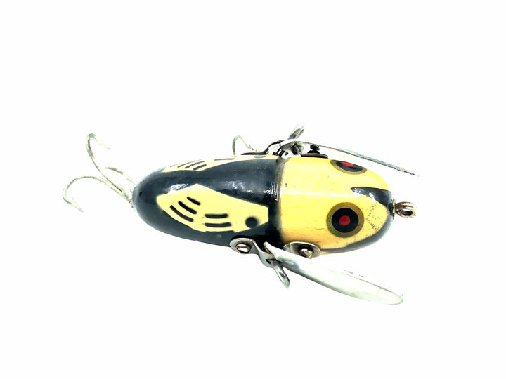 Heddon Wooden Crazy Crawler 2120 BWH Black Hornet Color