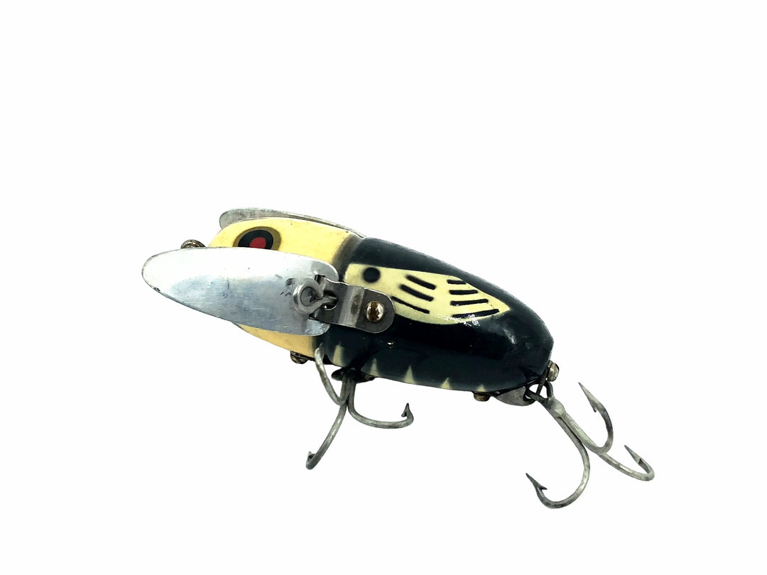 Heddon Wooden Crazy Crawler 2120 BWH Black Hornet Color