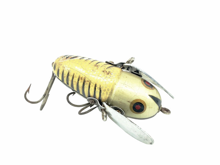 Heddon Wooden Crazy Crawler 2120 XRS Silver Shore Color