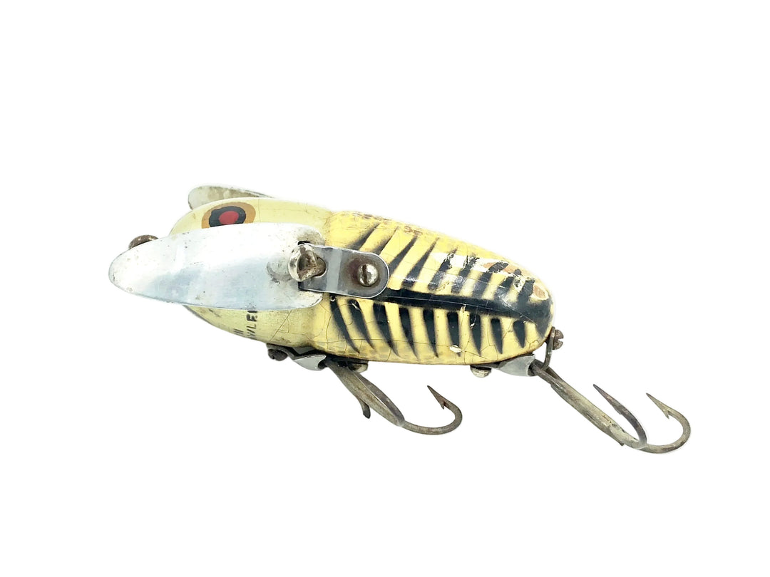 Heddon Wooden Crazy Crawler 2120 XRS Silver Shore Color