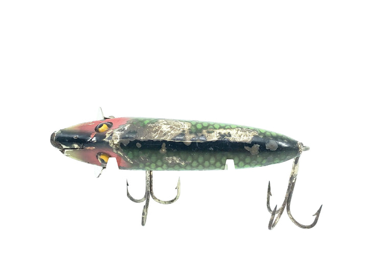 Heddon Wooden Baby Vamp 7400, D Green Scale Color