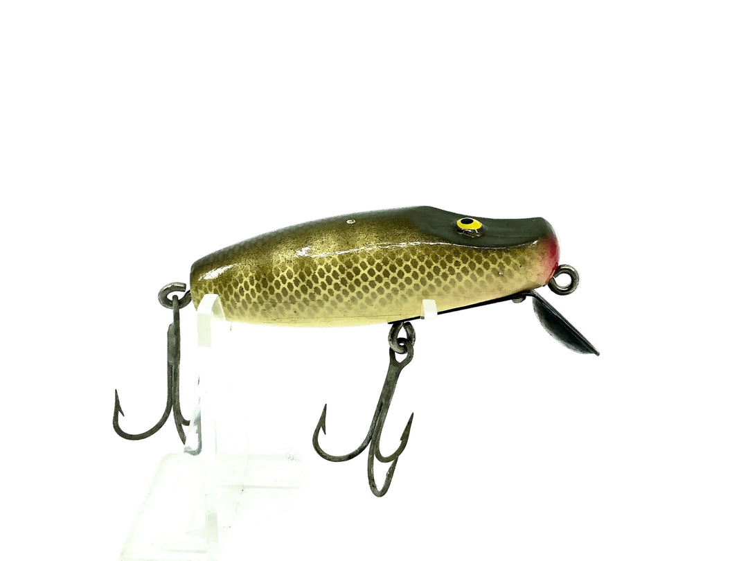 JC Higgins Wooden River Runt Type Lure, Pike Color