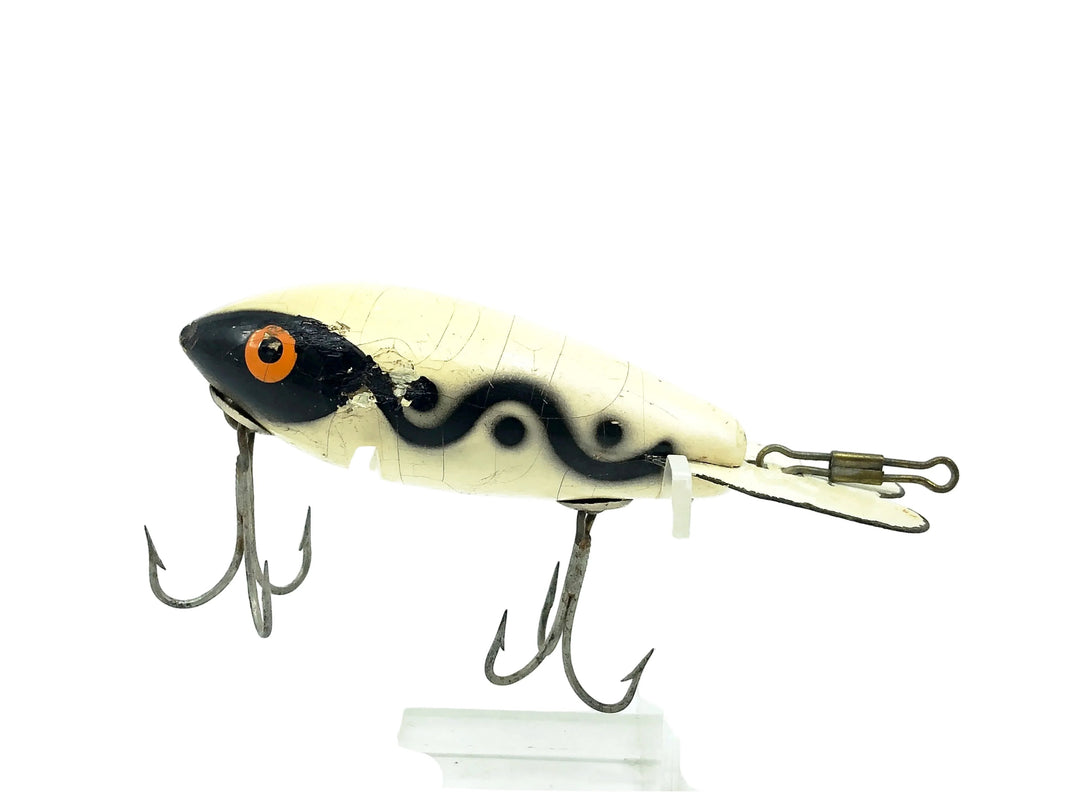 Wooden Bomber 500 Series, #08 White/Black Shadow Stripe Color