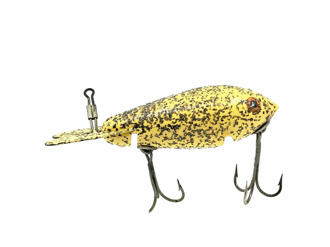 Wooden Bomber 400 Series, #19 Yellow/Silver Flakes Color