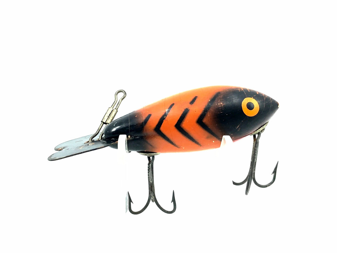 Wooden Bomber 400 Series, #12 Orange/Black Ribs Color