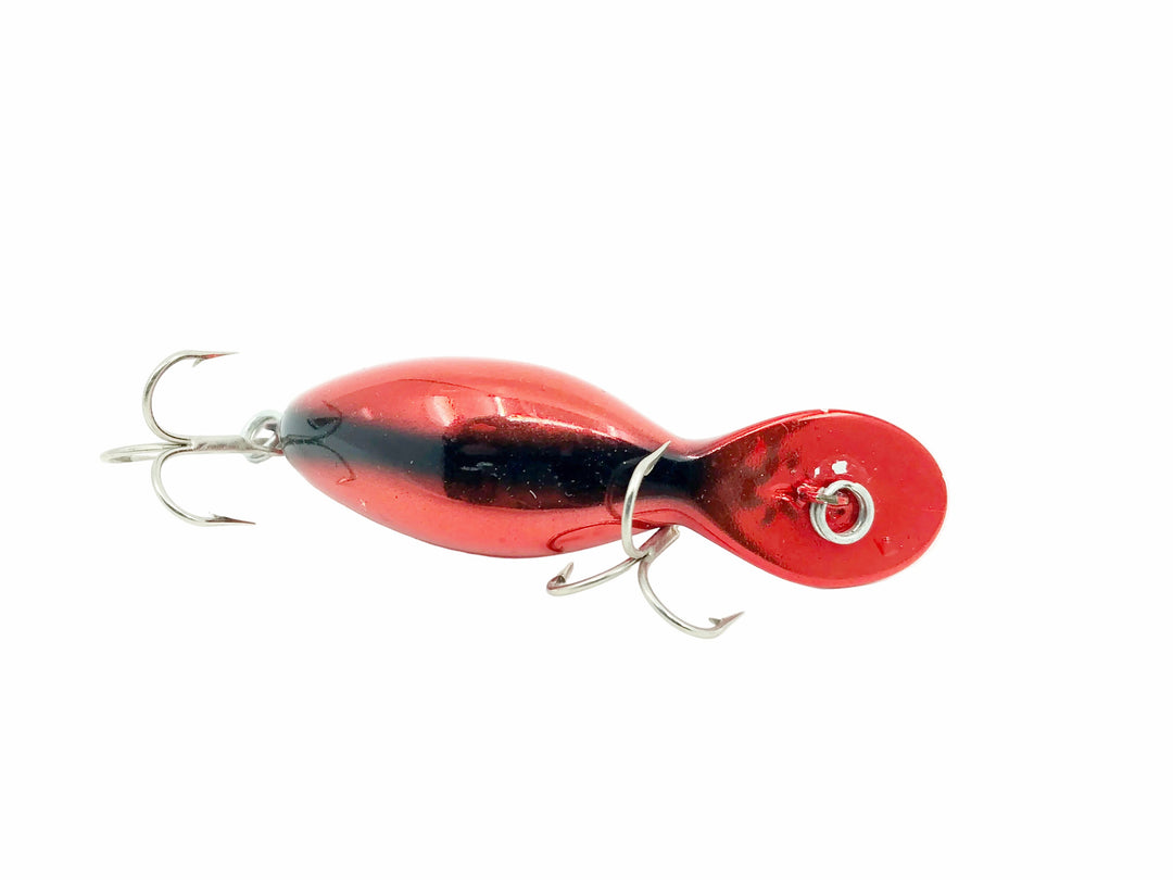 Heddon Tadpolly Spook, NRB NICKEL RED BLACK BACK Color