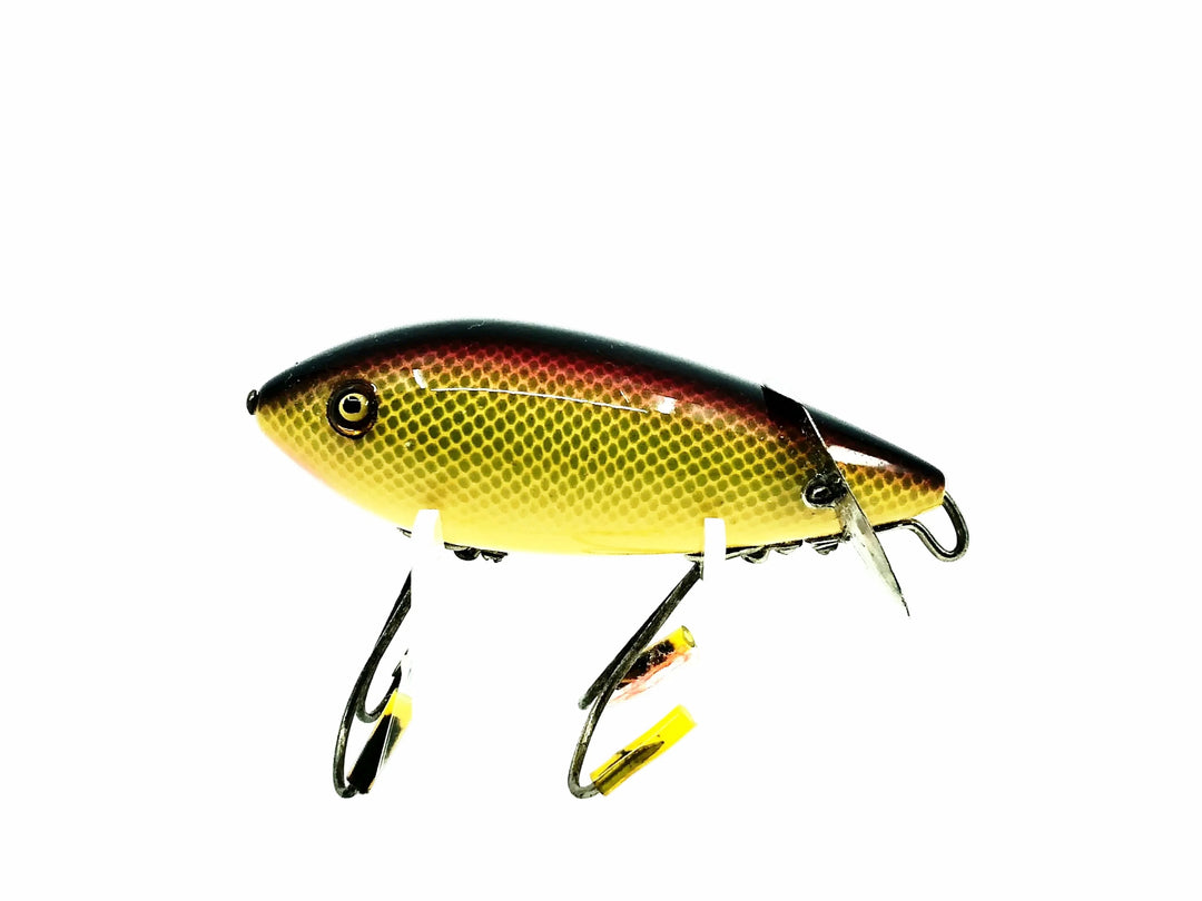 Heddon 1900 Baby Crab Wiggler, Repaint 9H Scale Color